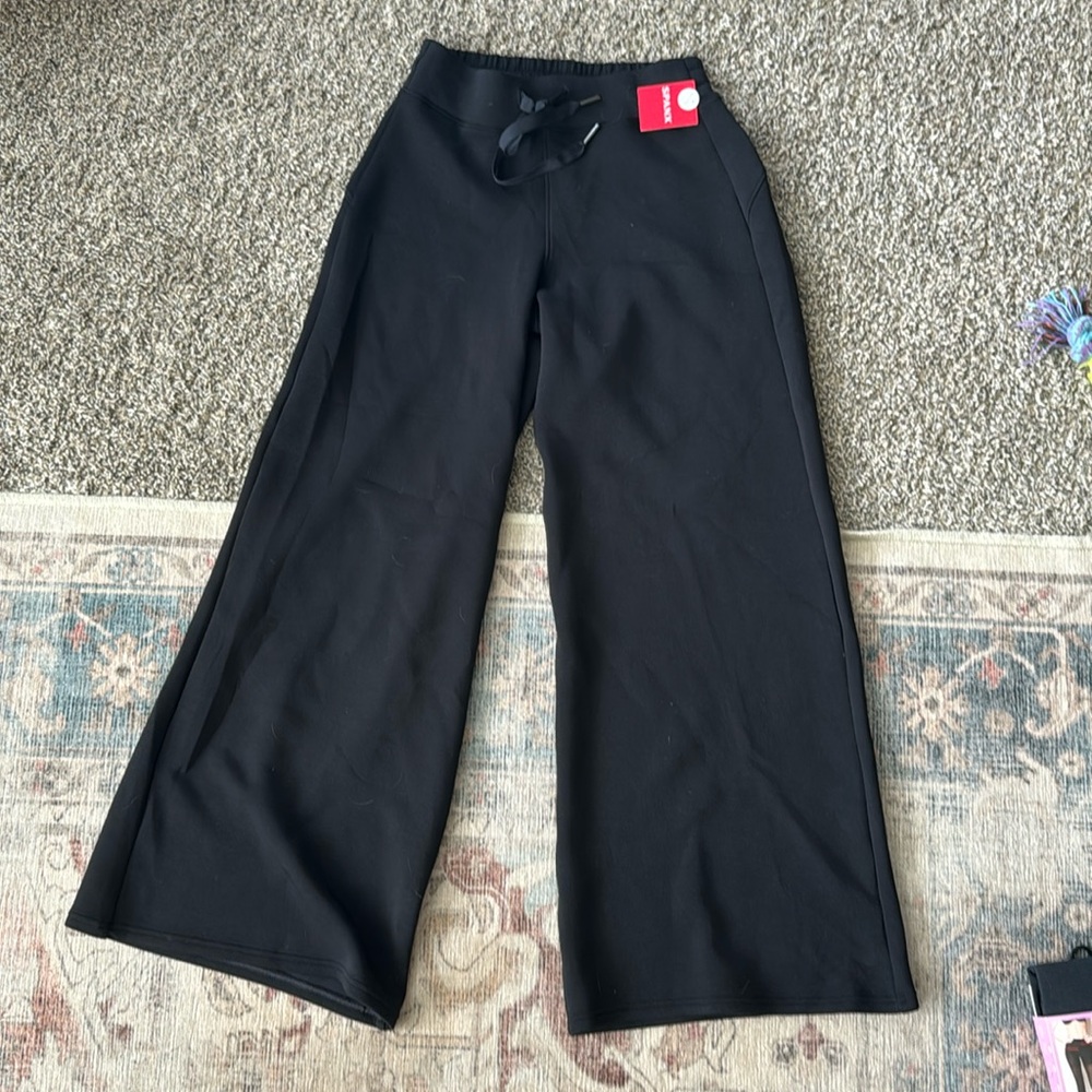 spanx air essentials wide leg pant